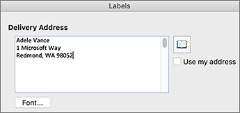 make labels in word for mac